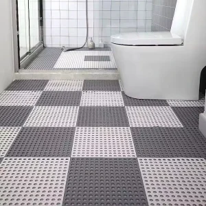 Bath Mats for Bathroom Non Slip TPE Shower Mat DIY Splicing Floor Mat Shower Room Bath Waterproof Free Cutting 30*30cm