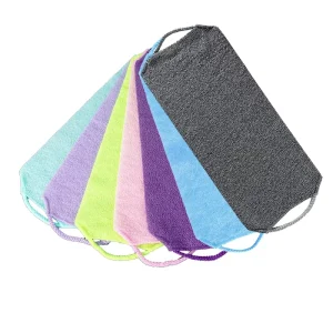 Bath Mesh Belt Exfoliation Back Scrubber Stretchable Pull Back Strap Exfoliating Washcloth for Shower
