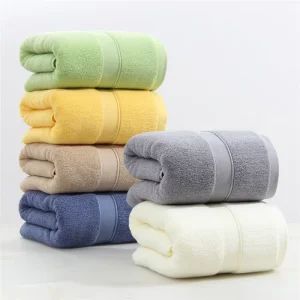 Bath Towel Combed Cotton Pure Thickened 500g Soft Absorbent Tube Top Embroidered Logo for Hotel