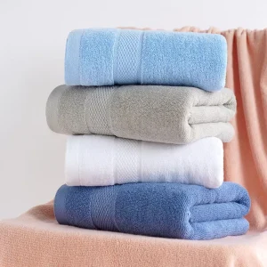 Bath Towel Pure Cotton Soft Absorbent Combed Long staple for Men and Women Cotton Plain Color