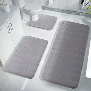 Bath Towels Tub Mats Polyester Fiber Anti Slip Bathroom Rugs Large Bath Rug Runner Carpets Floor Mat Kitchen Rugs