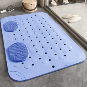 Bath Tub Mat Non Slip Shower Mats With Suction Cups and Drain Holes
