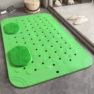 Bath Tub Mat Non Slip Shower Mats With Suction Cups and Drain Holes