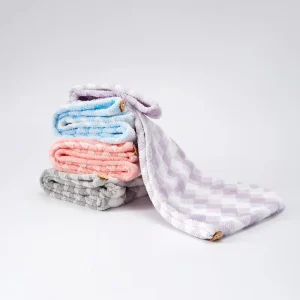 Bathing Towels High Quality Magic Quick Dry Microfiber Hair Towel Cap Super Absorbent Home Thickened Drying Wrap with Button