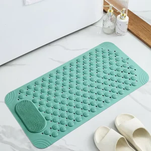 Bathroom Bath Tub Mats With Suction Cup Shower Floor Massage Mat Anti slip Massage