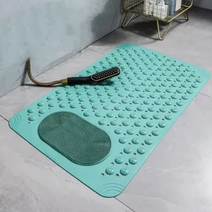 Bathroom Bath Tub Mats with Suction Cup Shower Floor Massage Mat Anti-Slip Massage
