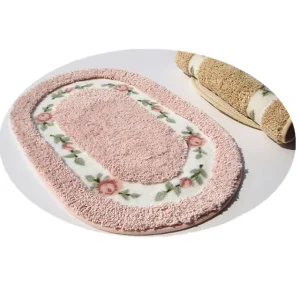 Bathroom Carpet Bath Mats colorful Bath Mats with One Piece two Pieces three Pieces Microfibre Roses Bath Mat