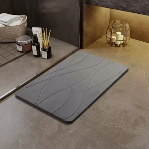 Bathroom Diatomite Foot Mat Anti slip Hard Water Absorbent Pad Diatomite Bath Mat for Bathroom