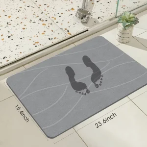 Bathroom Eco friendly Bath Mats Quick Drying Diatomite Earth Stone Bath Mat