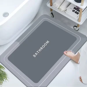Bathroom Floor Decor Diatom Mud Bath Mat With Super Absorbent and Quick Dry Feature for Shower Area Non Slip Safety