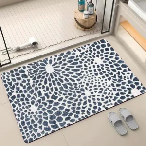 Bathroom Floor Mat Diatom Mud Material Solid Color Quick Drying Modern Simple Design Home Area Diatomite Bath Mat Carpet