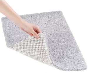 Bathroom Mat PVC Shower Rug Bath Mat with Anti Slip Backing