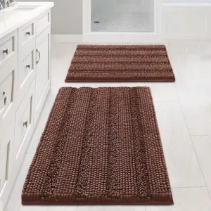 Bathroom Mats Shower Rugs Water-absorbing Bath Mats Bathtub Washbasin Floor Mats Anti-slip Toilet Mats