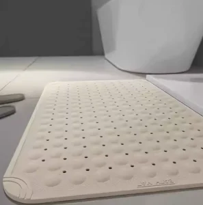Bathroom PVC Plain Non Slip Waterproof Eco Friendly Anti fall Foot Mat for Elderly Toilet and Bathtub Use Home & Hotel