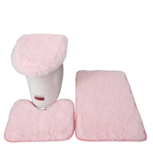 Bathroom Rug Set Super Soft Toilet Bathroom Toilet Tub Air Floor Mat Nonslip Rug Carpet Bath Tub Mat Anti Slip Travel Size
