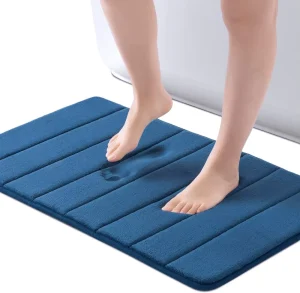 Bathroom Rugs Bath Mat Soft Shower Mats Rugs Toilet Mats Water Absorption Non Slip Thick Fast Drying Machine Washable Floor Mats