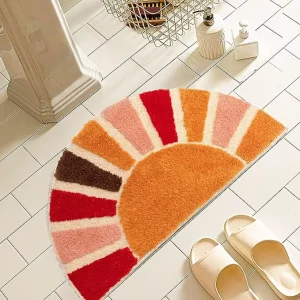 Bathroom Rugs Mat Extra Soft Absorbent Microfiber Bath Rugs Quick Dry Machine Washable Bath Mats for Bathroom Floor