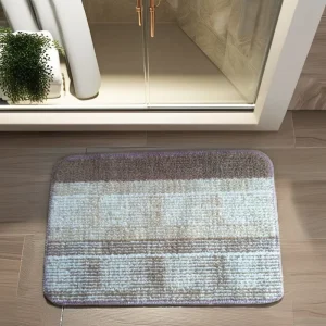 Bathroom Rugs Mat Soft Absorbent Microfiber Bath Rugs Rubber Backing Quick Dry Machine Washable Bath Mats for Bathroom Floor