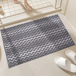 Bathroom Water Absorbent Rug Chenille Door Mats Floor Mat Anti Slip Carpet Modern Washable Quick Dry Bath Rugs