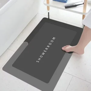 Bathroom Water Absorbent Rug Set Rubber Door Mats Diatom Mud Floor Mat Kitchen Carpet Anti Slip Diatomite Bath Mat