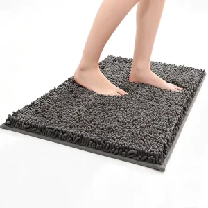 Bathroom Water Absorbing Dirt Resistant Entryway Bath Floor Mat Bedroom Rug Thickened Chenille Non Slip Doormat Modern