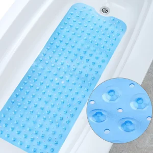 Bathtub and Shower Mats Bath Shower Non Slip Bathtub Mat Bath Tub Mat With Suction Cups Drain Holes for Bathroom