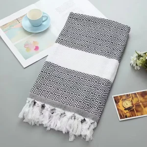 Beach Towel Cotton Extra Large Oversized Beach Bag With Logo Custom Tassels Big Towels Print Turkish Beach Towel