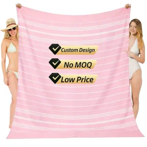 Beach Towel Custom Printed Microfiber XL Plain Swim Recycled Plastic Big Size 1m/2m