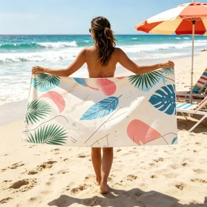 Beach Towel Large Size Beach Towel Customized Designs Supported Beach Towel Thick Microfiber Fabric