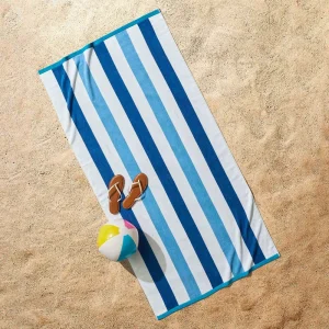 Beach Towel Thick Microfiber Printed Beach Towel Antimicrobial Eco Friendly Quick Dry Home Use Beach Stripe Towel