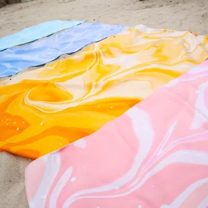 Beach Towels Microfiber Beach Towel Sand Free Custom Logo Super Absorbent Quick Dry Extra Large for Holiday Travel