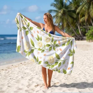 Beach Towels with Digital Printing Outdoor Absorbent Quick Drying Bath Towels Beach Swimming Sports Towels