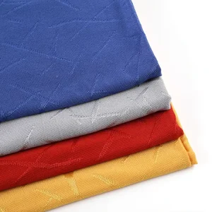 Beautiful Jacquard Knit 100% Polyester Plain Dyed Fabric for Wedding Dresses Boys Girls Clothing Mothproof Windproof