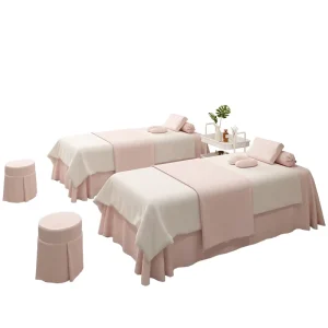 Beauty 4 Pcs Sets Massage Sheet Set Customized Shampoo Bed Size