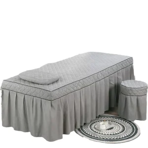 Beauty Good Quality Custom Spa Bed Fitted Sheet Solid Color Massage Bed Sheets Spa Salon Bedding Bed Skirt