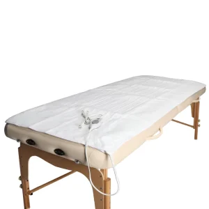 Beauty Massage Bed White Electric Blanket Heating Pad Safe Temperature Control
