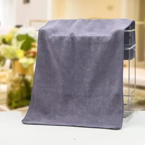 Beauty Salon Bath Towel Microfiber Solid Color Quick-dry Thickened Absorbent Non-Shedding Moxibustion Foot Bath Home