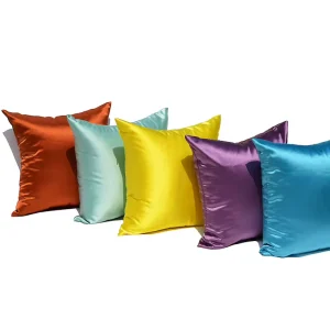 Beckon Custom Multi Color Satin Pillowcase with Zip Closure Skin Hair Friendly for Hotel Home Gift Promotional Use