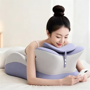 Bed Backrest Pillow Memory Foam Ergonomic Support Cushion for Sitting Up Lying Down