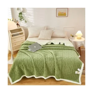 Bed Blanket Double Sided Lamb Cashmere Fleece Plaid Blankets Winter Warm Throw Sofa Cover Bedspread