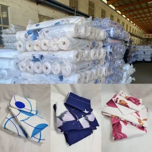 Bed Fabric Textile Polyester Microfiber Roll Custom Printed Home Textile Fabric