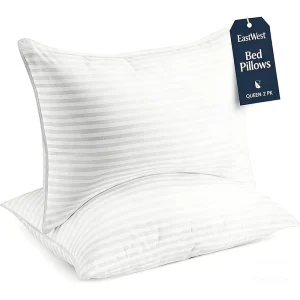 Bed Pillow for Hot Sleepers Breathable Cotton Soft Fluffy No Shift Pillow for Hotel