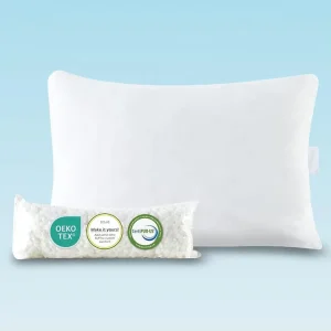 Bed Pillows Queen Size Firm and Soft Adjustable Shredded Memory Foam Pillows for Side Back Stomach Sleepers Neck Pain Relief