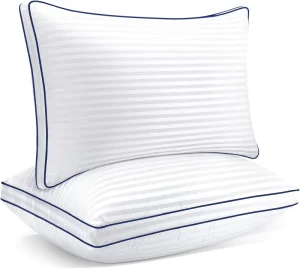 Bed Pillows for Sleeping Queen Size Set of 2 Down Alternative Filling Pillow Cooling Soft Hotel Quality Pillow for Back