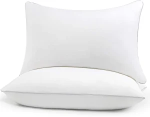 Bed Pillows for Sleeping Standard Size Cooling Pillows Set of 2 Top end Microfiber Cover for Side Stomach Back Sleepers