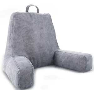 Bed Reading Pillow Sitting in Bed Back Support Cushion Memory Foam Back Pillow with Arms Adults
