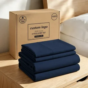 Bed Sheet Set Juego De Sabanas 4 Piece Bedding Set for Hotel