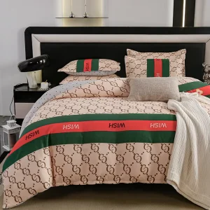 Bed Sheets Queen Size Flat Sheets 4 Pieces in 1 Set Red Bed Sheets Set 4pcs En Coton Draps Lit 2 Places