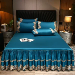 Bed Skirt Cover Lace Bedspread Bedding Set Bedsheet Set Cotton Bedding Set
