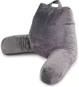 Bed TV Sofa Backrest Reading Pillow Large Bed Rest Pillow Reading Pillow With Arms Removable Cover Back Support Cushion
